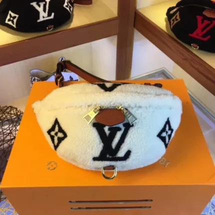 L Collection White Monogram Bum bag