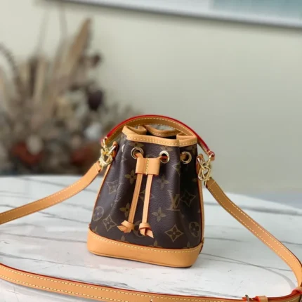 L Collection printed bucket bag