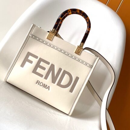 " F " SUNSHINE SMALL WHITE BAG
